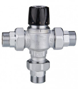 Vanne mélangeuse Easyflow Mix802 30-65°C, Kvs 5, DN32 (1 1/4``), mâle,rac.inclus