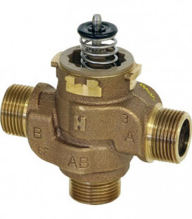 Soupape 3 voies Honeywell filetage male 1" - Kvs: 7,7 Interdomo ref 286051