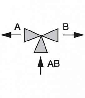 Soupape de zone 3 voies 1/2" fem.fem complet avec moteur 230V