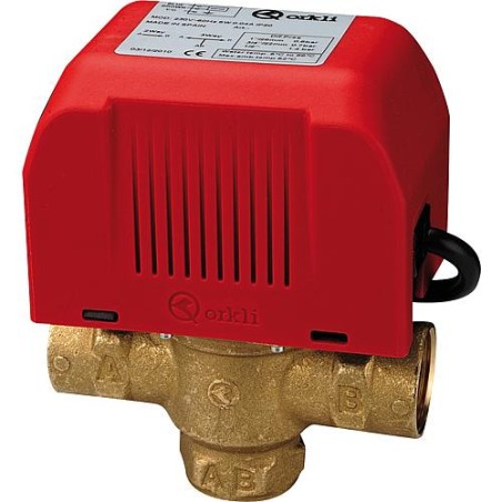 Soupape de zone 3 voies 3/4" fem.fem complet avec moteur 230V