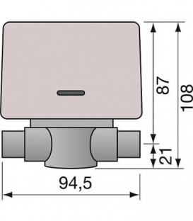 Soupape de zone 2 voies 1" male.male complet avec moteur 230V