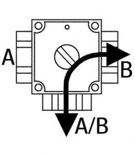 Soupape d'inversion Rotodivert 3 voies 3/4" type EMV 110 F3L