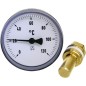 Thermomètre bimétal industriel DN 15 (1/2"), Cl 1 0/60°C - BiTh 63 K Thermomètre bimétal industriel DN 15 (1/2"), Cl 1 0/60°C - BiTh 63 K