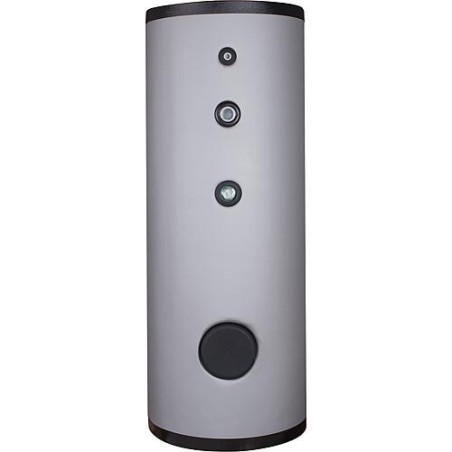 Reservoir d'eau sanitaire DSFI 300 inox, avec deux echangeurs de chaleur, 290 litres