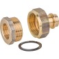 Raccord union isolant DN25(1") fem x 28mm, bronze joint plat, contour V