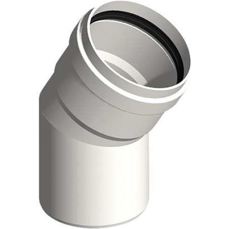Systeme gaz d'echappement plastique Coude 30° - DN 80