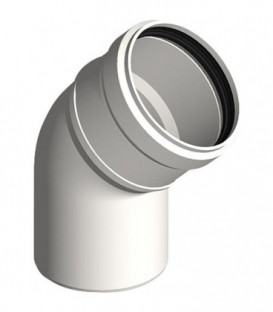 Systeme gaz d'echappement plastique Coude 45° - DN 110