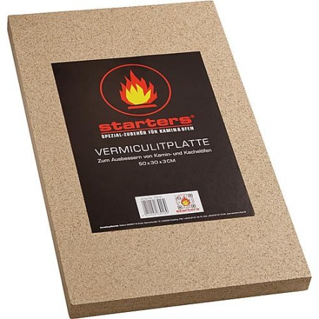 Plaque vermicilite epaisseur 30 mm 500 x 300mm