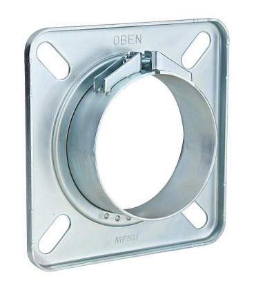 Bride de bruleur Meku pour tube de flamme diam. 90 mm