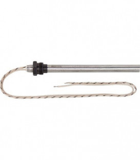 Amorce à incandescence pour poele pellet 9,5x131 mm avec raccord filete 3/8" lomgeur totale 145 mm, 230V, 270 Watt