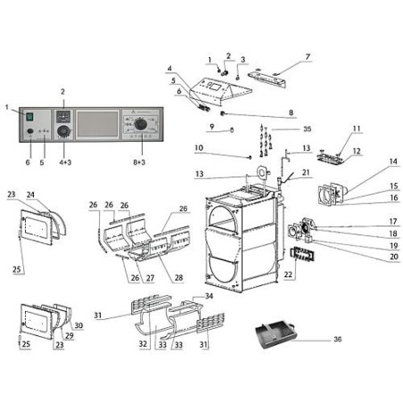 Atmos turbulateur gaz d'échappement 710 mm pour DC50GSE