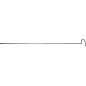 Canne pour écouvillon M10 filete avec forage transversal 1000 mm de long, acier rond 9 mm