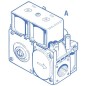 Soupape combinee gaz TANDEM 830 220/240 V - 50 Hz Ref. 0.830.030