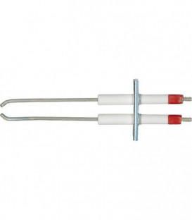 Electrode d'allumage double pour Elco Targon 14-32/Öko-Plus 4.728.608.248