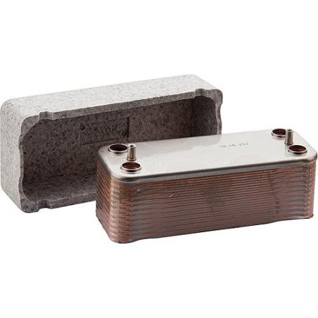 Echangeur de chaleur a plaque convient pour Ecoheat gaz H15/HS15/S30 Ref.: 88.20270-0150