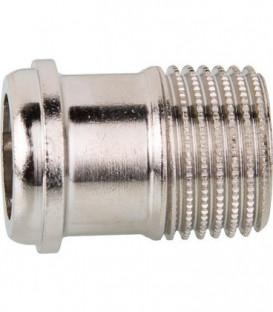 Niple a visser R 11/4", joint conique, laiton nickelé Heimeier 0121-05.010