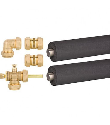 Kit de raccordement de collecteurs kit de base pour 2 capteurs avec passage de toit isolé 22mm