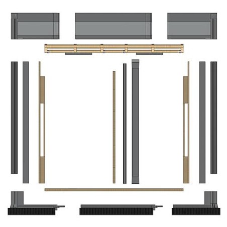 Kit extension intégration toiture pour 1 SX 2.85