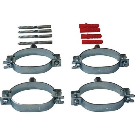 Kit de colliers de fixation ovales pour flexible solaire 2en2 DN 16 (4 pcs)