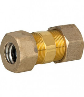 raccord pour tube à spirale accouplement DN15x DN15, laiton, avec joint graphite haute T°