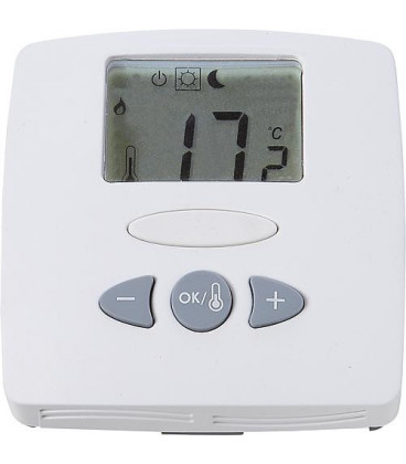Therm.ambiance affichage num. WFHT-LCD 230V ANC/ANO sonde au sol