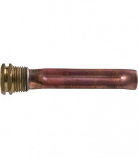 Doigt de gant 1/2" laiton DN7x8mm, L de tube 50mm cuivre