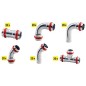 Raccord a sertir C-acier - paquet diam. 28mm contour V