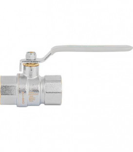 Robinet à boisseau sphérique gaz et eau, DN15 (1/2") femxfem avec levier en acier