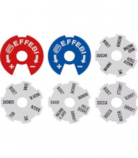 Collecteur sanitaire 4 departs DN 20(3/4"),PN16, verrouillable controle ACS laiton