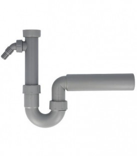 Siphon de rincage et d'ecoulemt. "Greta" en matériel recyclé DN40 (1/2"), sortie DN50
