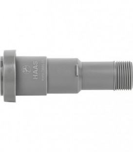Adaptateur multi male DN25 (1") avec manchon DN40, extrémité à emboîtage, DN40/32 PP gris