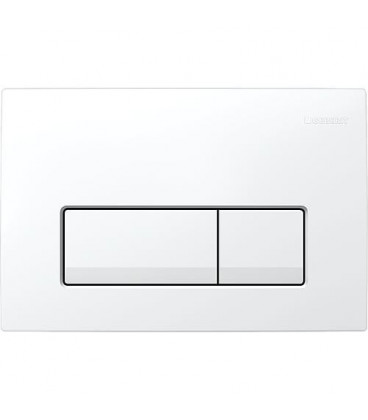 Plaque de commande Geberit Delta 51, 2-quantités, blanc, 115.105.11.1