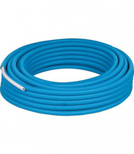 Tube multicouche PE-RT gaine bleu 20 x 2 mm Rouleau de 50 mètres