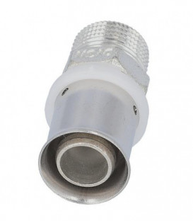 Raccord a sertir pour tube multicouche, transition male, etame, 20x2mm - 3/4"
