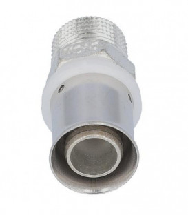 Raccord a sertir pour tube multicouche male, etame 20x2mm - 1/2"