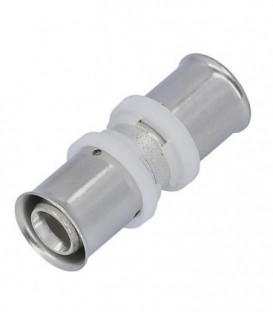 Raccord a sertir pour tube multicouche, accouplement, etame 16x2 - 16x2mm