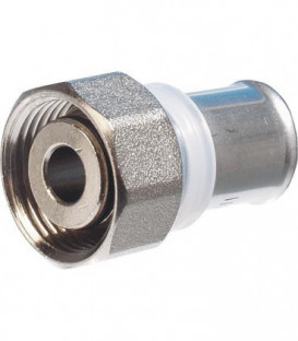 Raccord a sertir pour tube multicouche, raccord a vis avec eurocone, etame, 32x3 - 1"