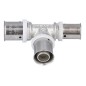 Raccord a sertir pour tube multicouche, piece T reduite, etame, 32x3 - 26x3 - 26x3mm