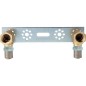 EVENES raccord a sertir pour multic., plaque montage 2 raccords 16x2mm-1/2" contour TH