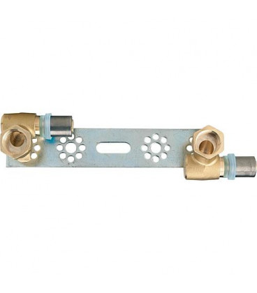 EVENES raccord a sertir pour multic., plaque montage 2 raccords 20x2mm-1/2" contour TH