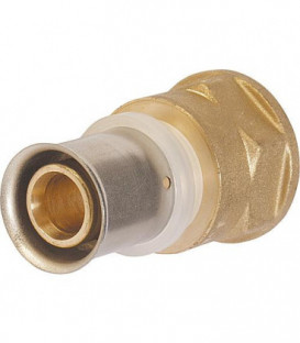 Raccord a sertir pour tube multicouche, transition avec fem. 63x6mm-2", contour TH