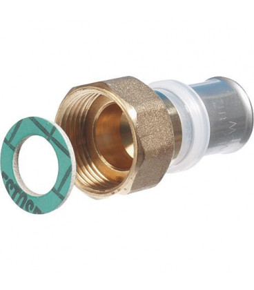 Raccord à sertir multi TH écrou de compression de passage 20x2 - DN20 (3/4") à joint plat