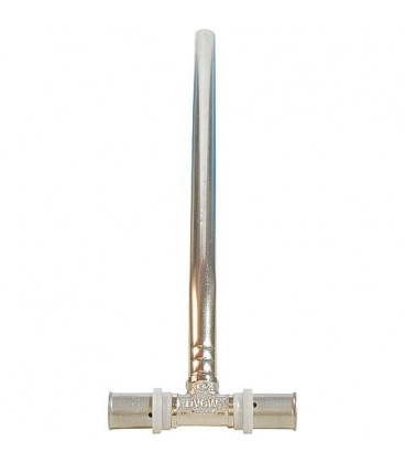 Raccord a sertir p. multicouche Raccord en T de radiateur nickele 20x2 1100mm, contour TH