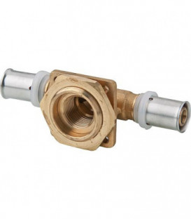 Raccord a sertir p. multi, TH Pc en T de reservoir de chasse encastre, 16x2 - 1/2''