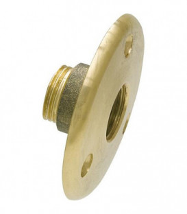 applique traversée de cloison laiton 1/2" MF