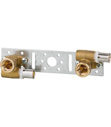 Raccord a sertir pour tube multicouche, plaque de montage 20x2 - 1/2" - 20x2 contour TH