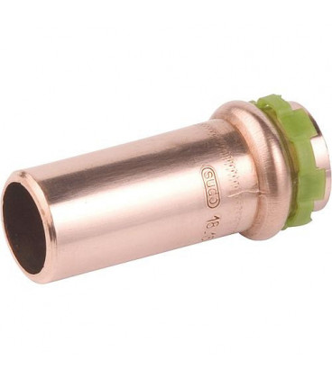 Raccord a sertir en cuivre contour V, reduction, fem/male VC5243 14 x 12 mm