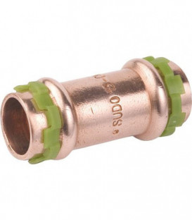 Raccord a sertir en cuivre contour V, manchon, fem/fem VC5270 16 mm