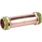 Raccord a sertir en cuivre contour V, manchon coulissant P 5275 G diam. 42 mm fem/fem