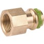 Raccord a sertir en bronze Contour V, manchon de transition fem 12x3/8 P 4270 G